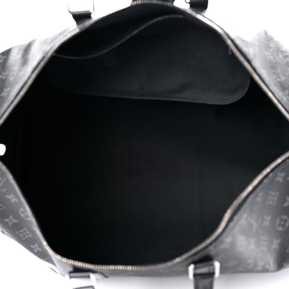 Louis Vuitton X FUJIWARA Monogram Eclipse Flash Fragment Keepall Bandouliere 55 5 of 32