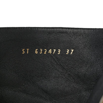 Saint Laurent Calfskin Jane 90 Zip Booties 37 Biege 7 of 7