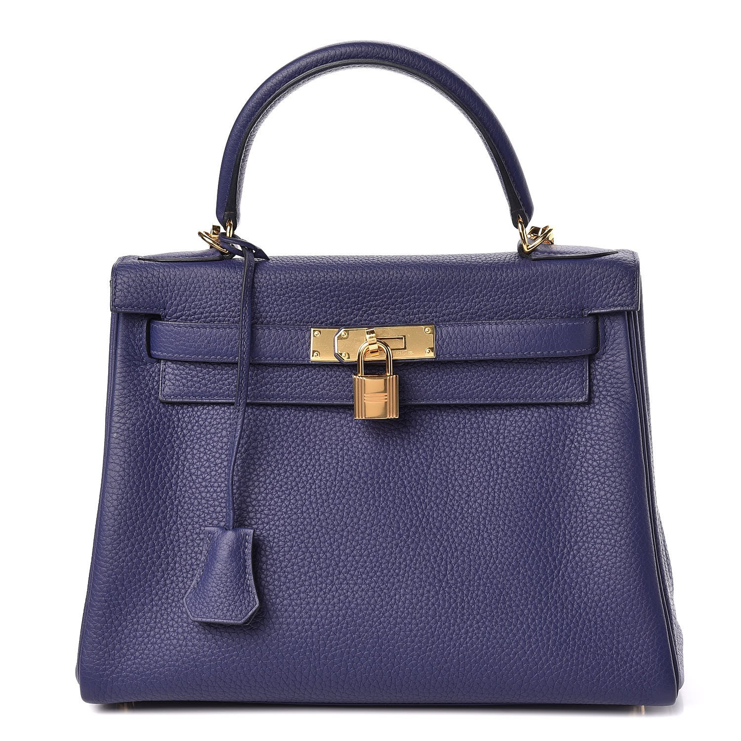 Hermes Taurillon Clemence Kelly Retourne 28 Bleu Encre 1 of 41