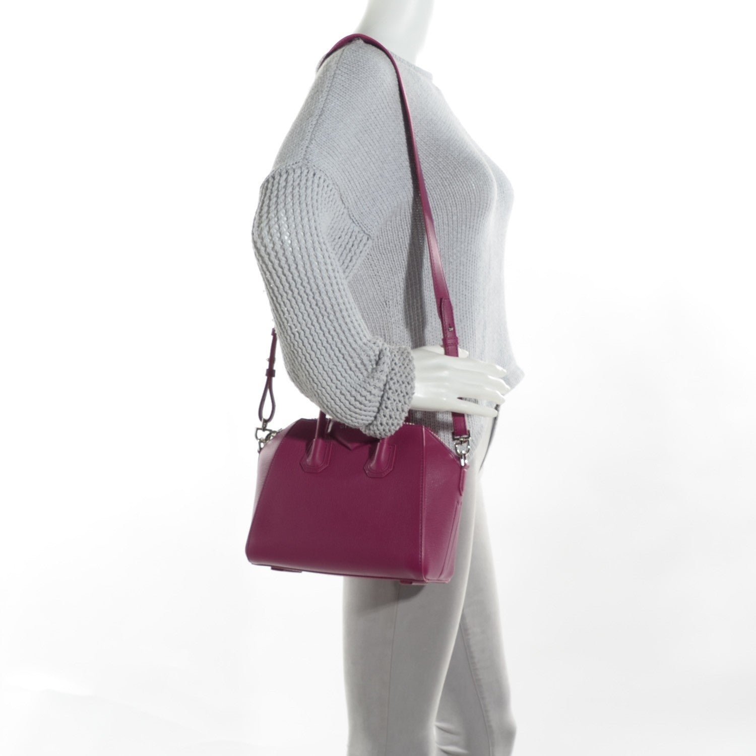 Givenchy Sugar Goatskin Mini Antigona Orchid Purple 2 of 7