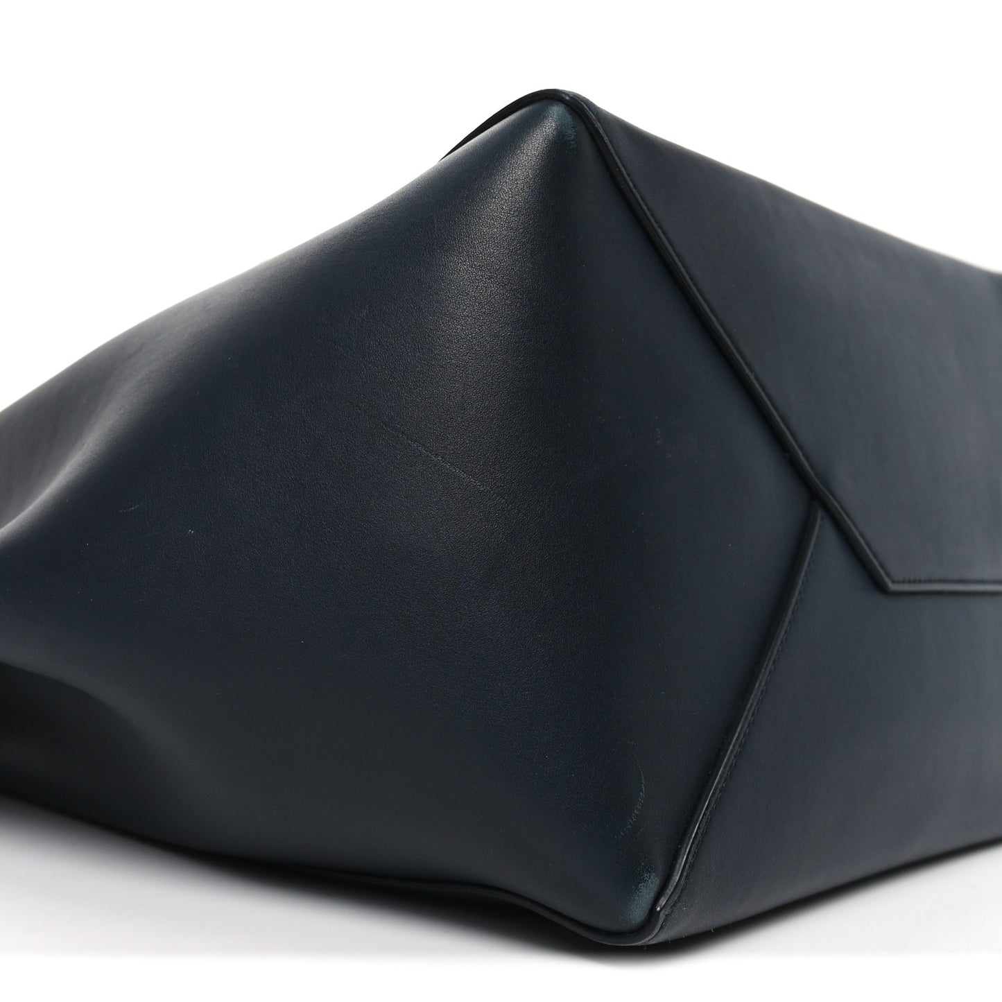 Smooth Calfskin Small Tassel Cabas Phantom Black