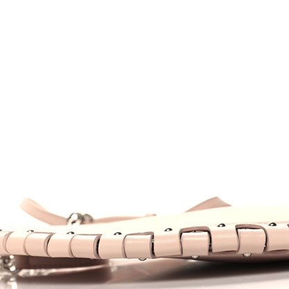 Alaia Lambskin Studded Chain Demi Lune Bag Galet 8 of 9