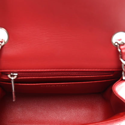 Chanel Lambskin Quilted Mini Square Flap Red 5 of 10