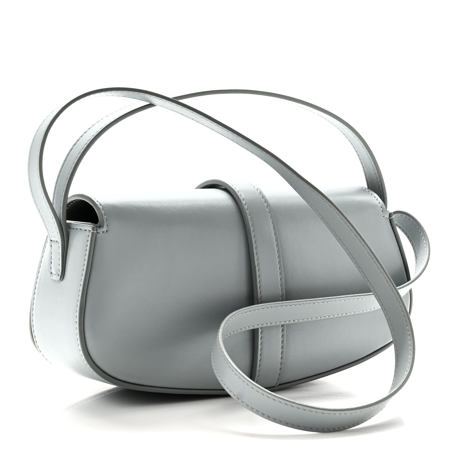 Celine Smooth Calfskin Tabou Clutch On Strap Ice Blue 3 of 9