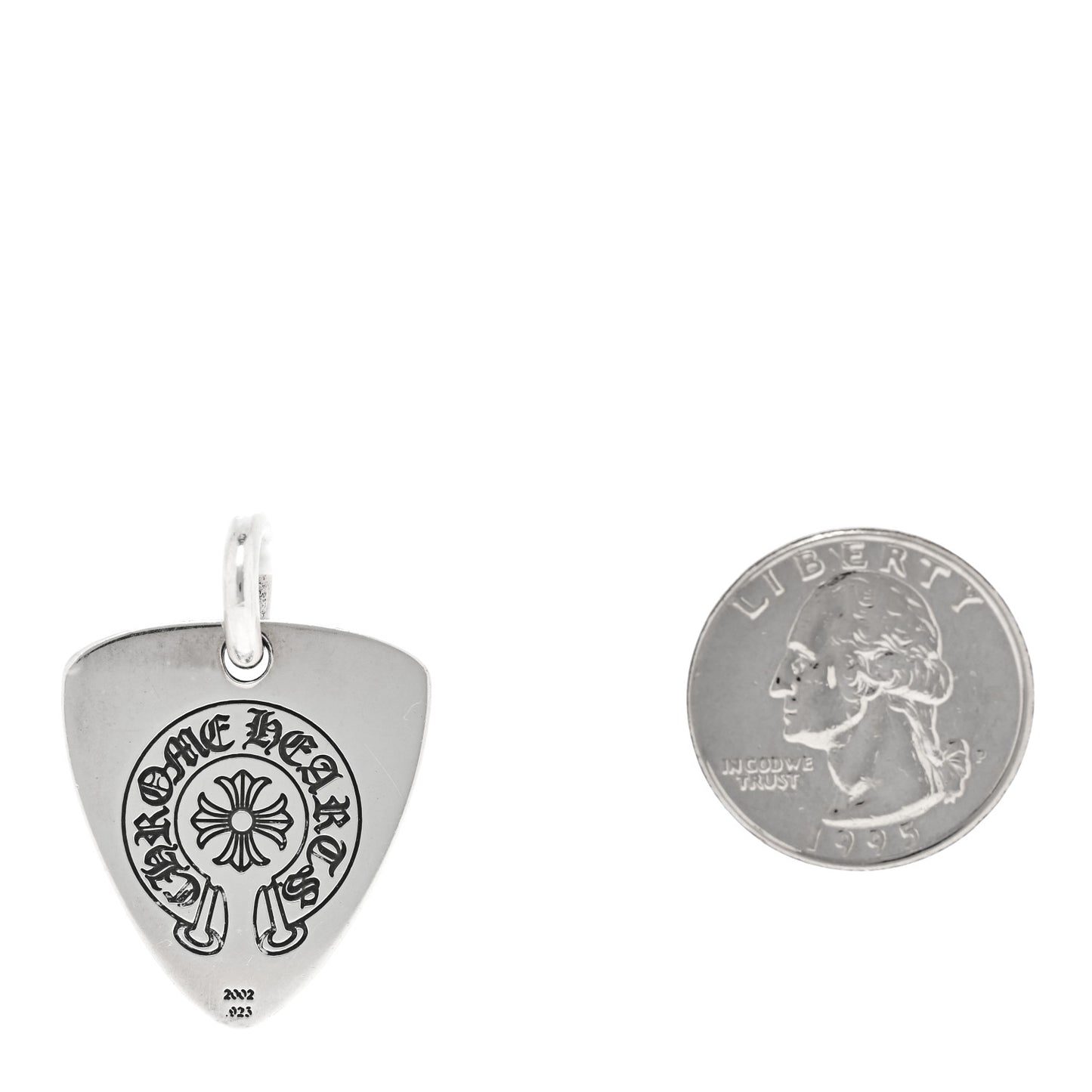 Sterling Silver Guitar Pick Fcker Pendant