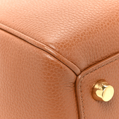 Celine Grained Calfskin Classique 16 Top Handle Bag Tan 12 of 13