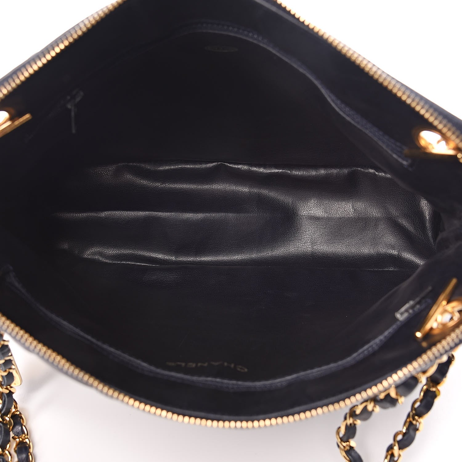 Chanel Lambskin Quilted Shoulder Bag Navy 5 of 12