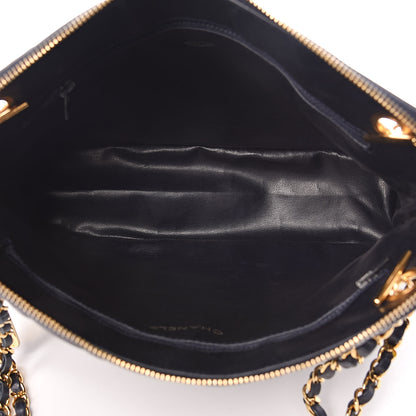 Chanel Lambskin Quilted Shoulder Bag Navy 5 of 12