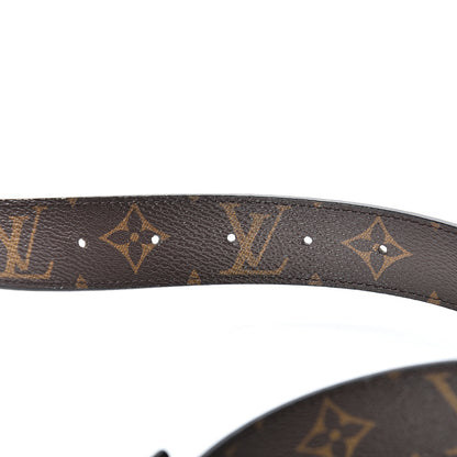 Louis Vuitton Calfskin Monogram 30mm LV Initiales Reversible Belt 90 36 Black 4 of 7