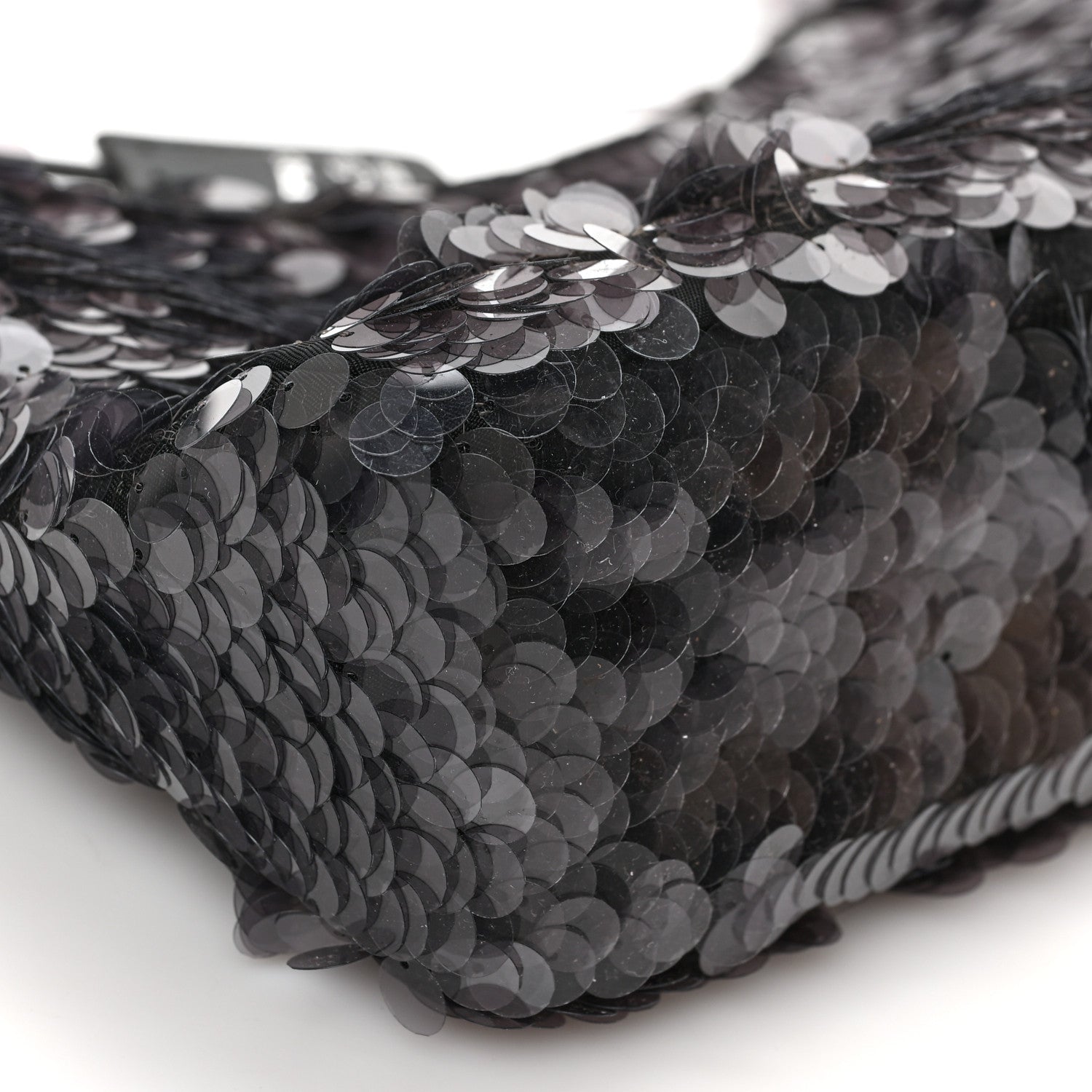 Prada Sequin Mini Re-Edition 2000 Bag Black 7 of 8