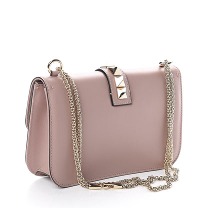 Valentino Garavani Vitello Medium Glam Lock Rockstud Flap Poudre 2 of 7