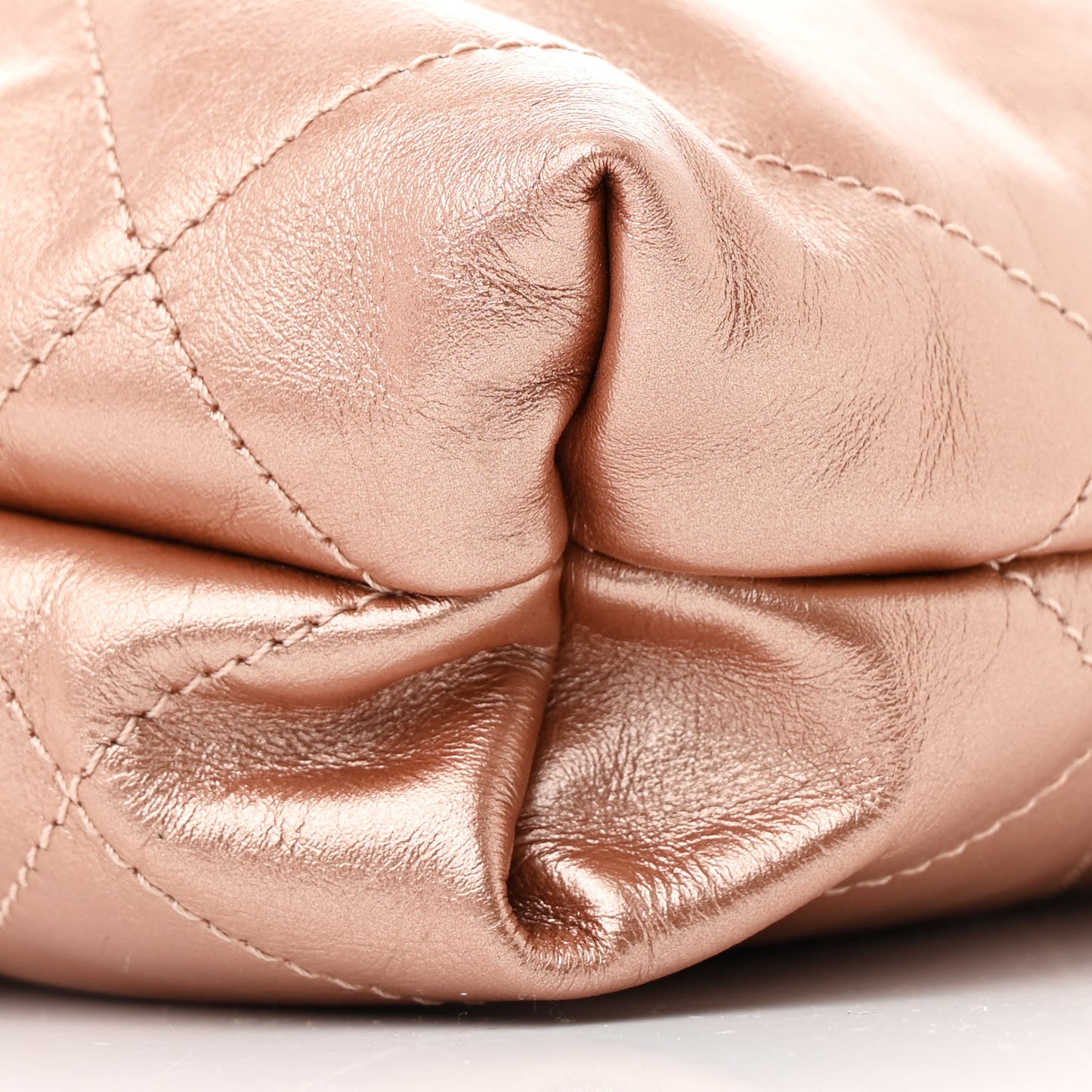 Metallic Calfskin Quilted Mini Chanel 22 Copper