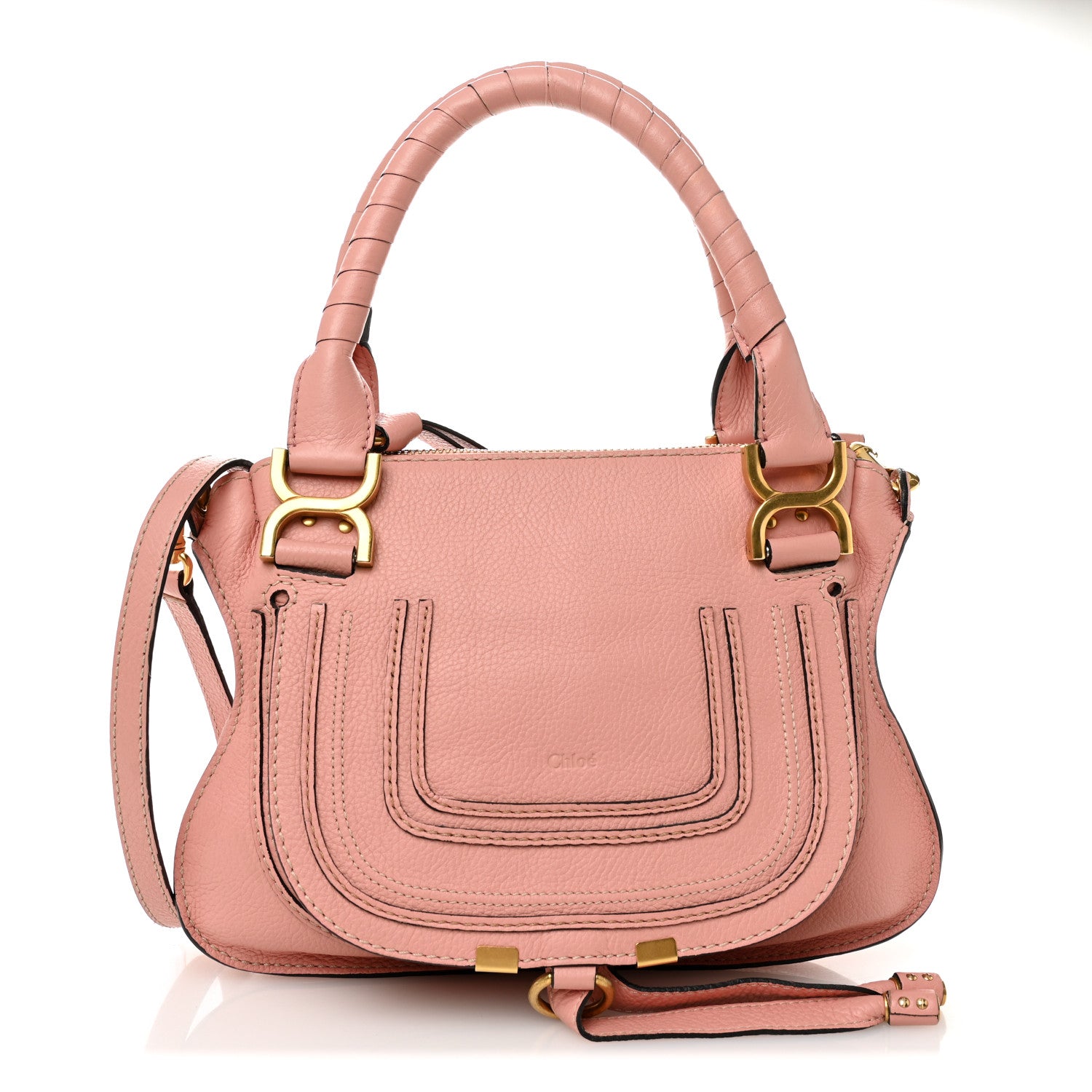 Chloe Calfskin Small Marcie Satchel Light Pink 1 of 10