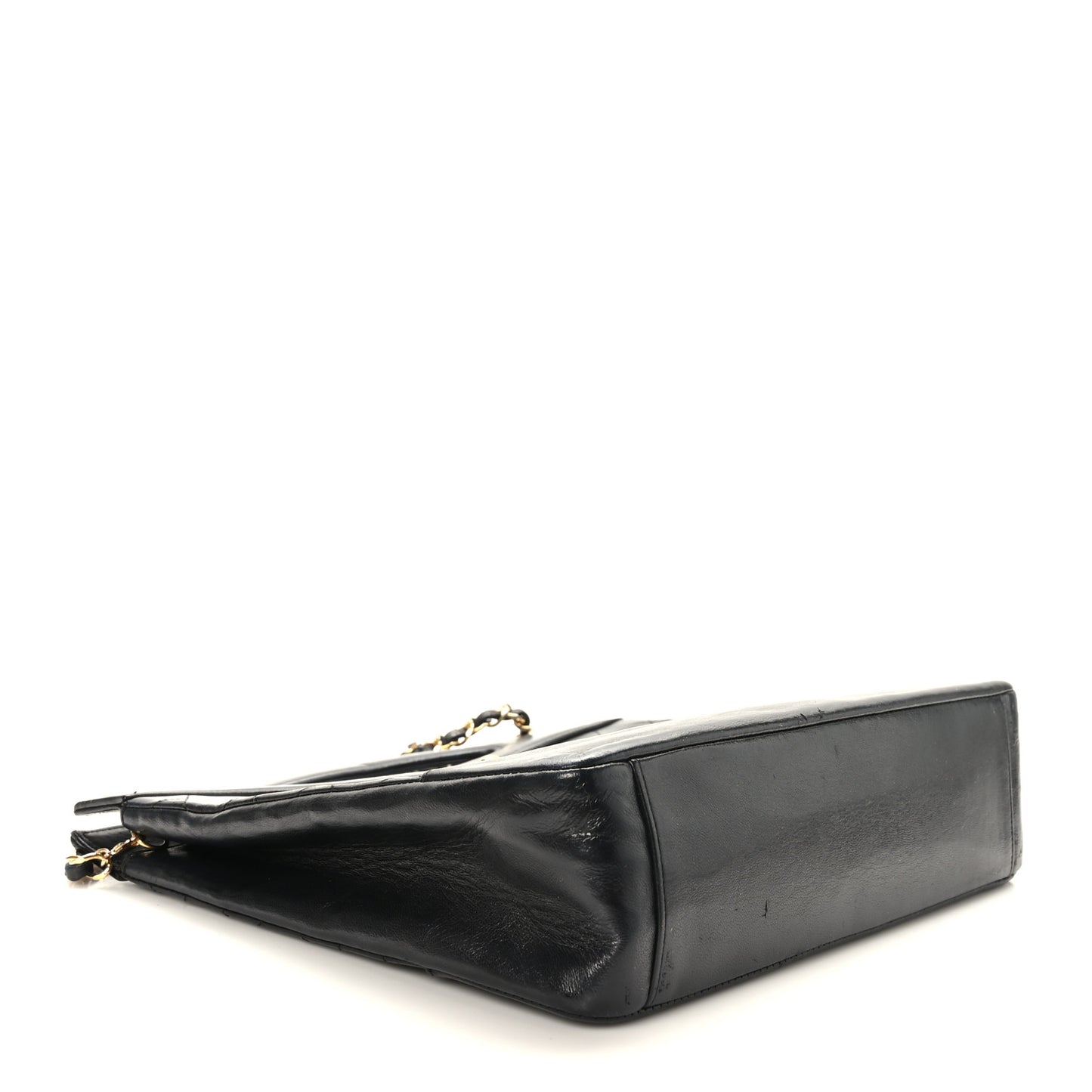 Lambskin Quilted 31 Shopping Bag Black