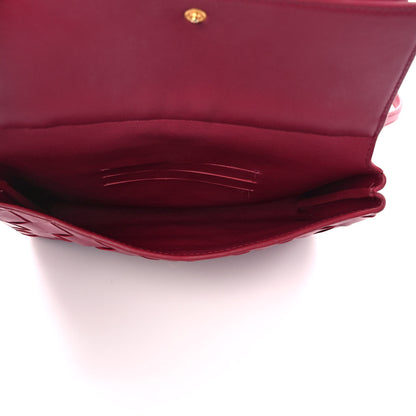 Bottega Veneta Nappa Intrecciato Flap Crossbody Amaranto 4 of 9