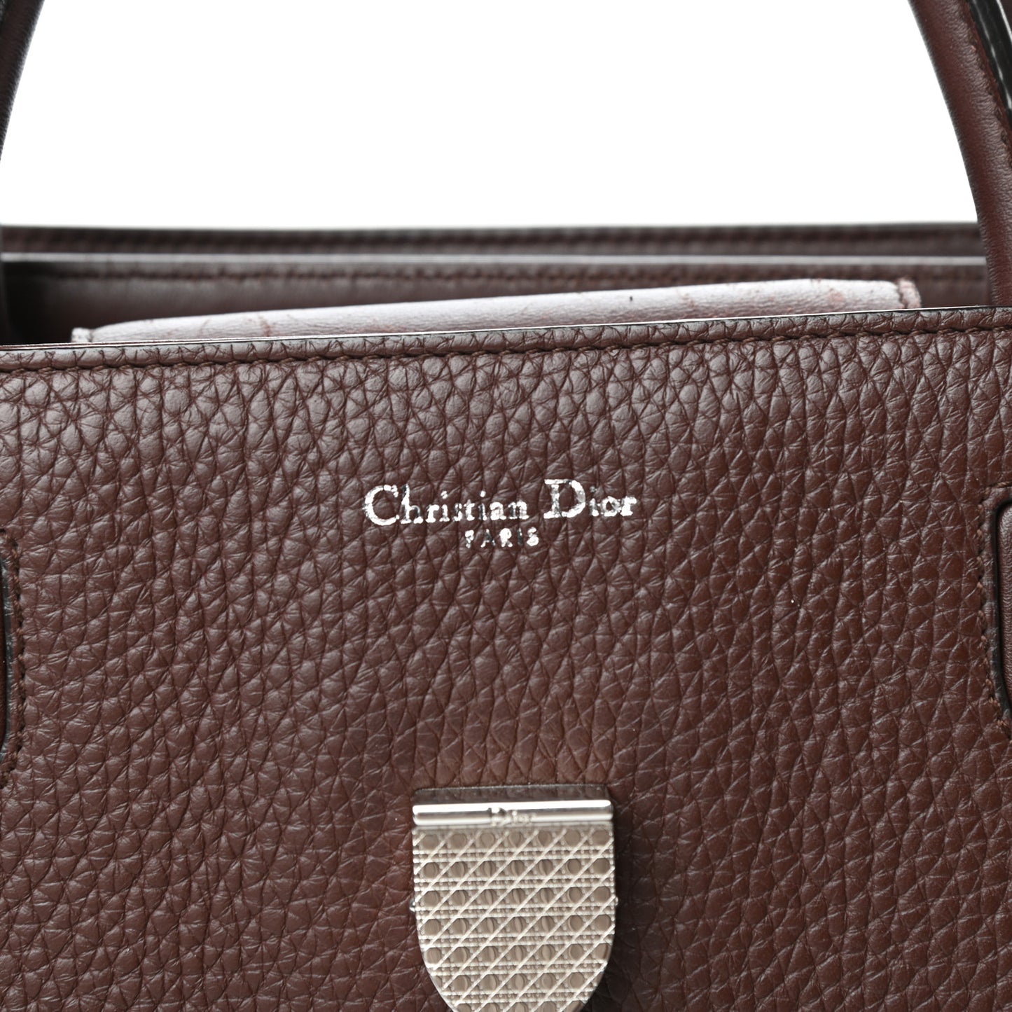Grained Calfskin Large Diorever Flap Amaranth