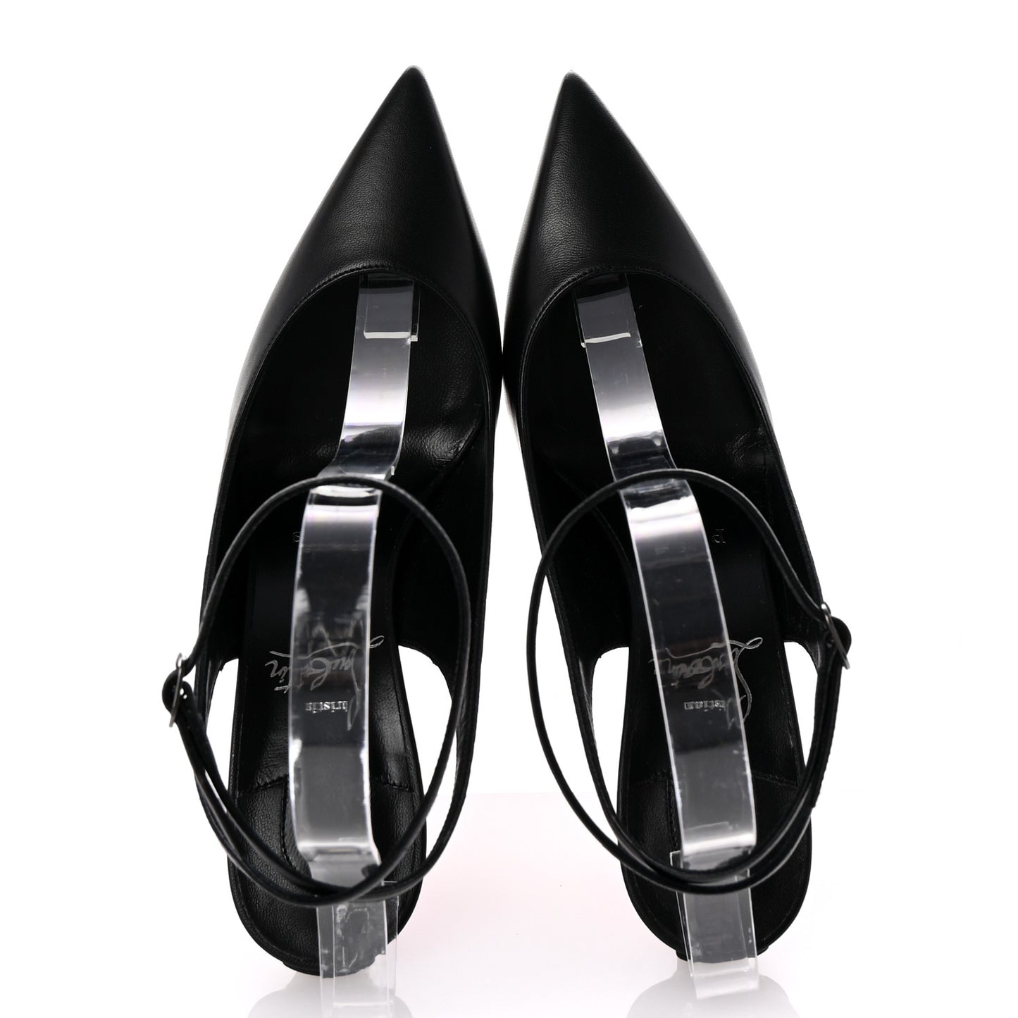 Calfskin Condora Sling 100 Pumps 37 Black