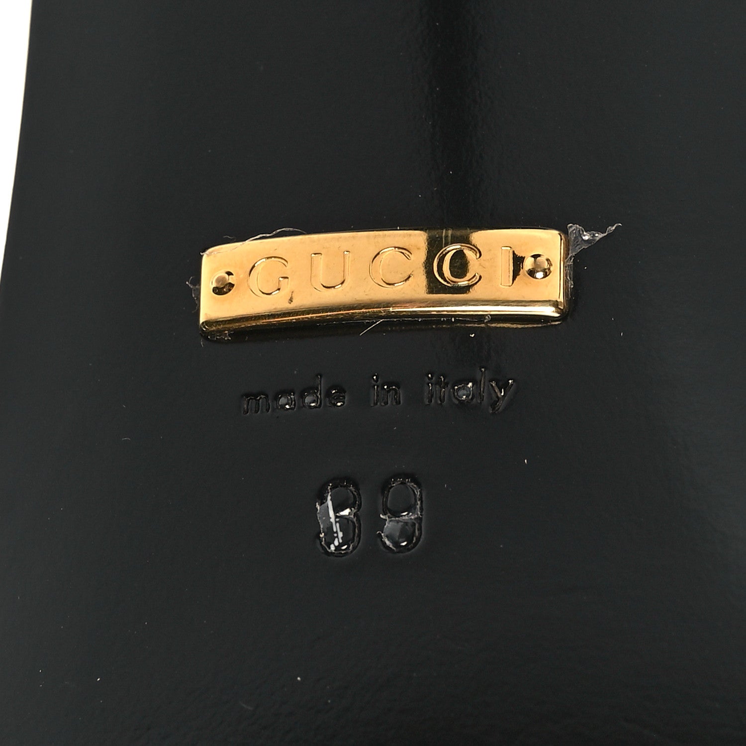 Gucci Moire Fabric Malaga Kid Crystal GG Monogram Square G 75mm Slingback Pumps 39 Black 6 of 7