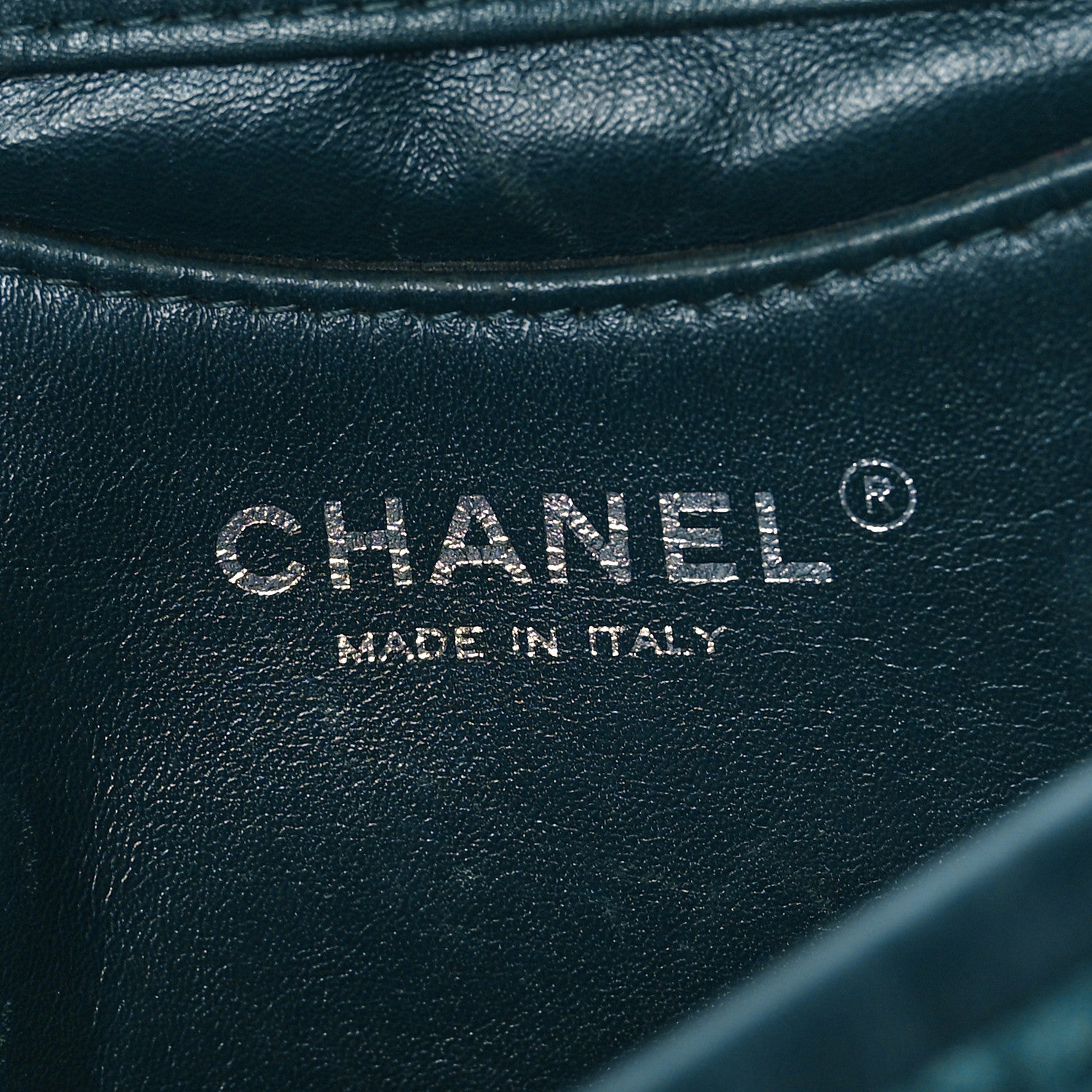 Chanel Fancy Felt Flap Teal 6 of 10