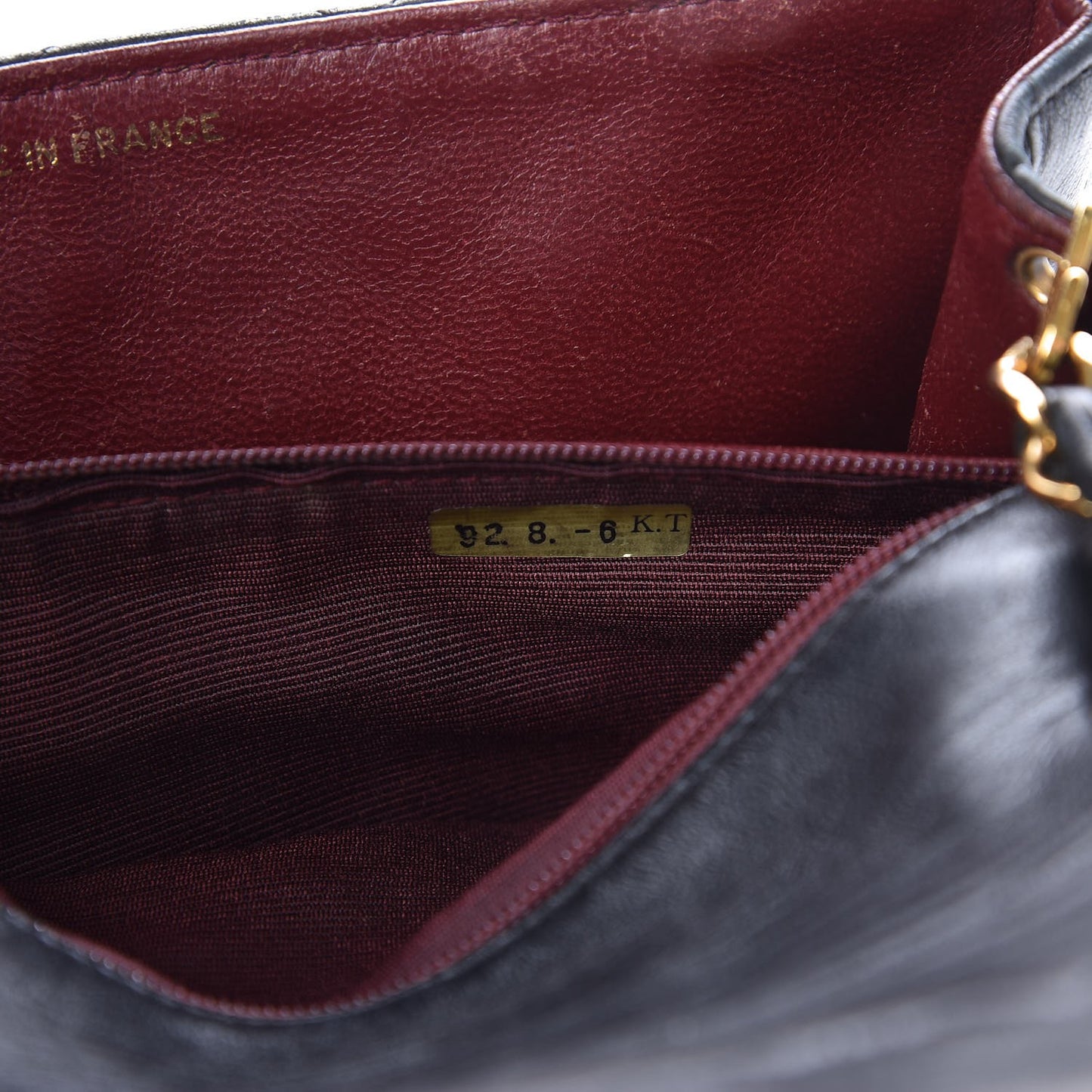 Lambskin Quilted Small Single Flap Black