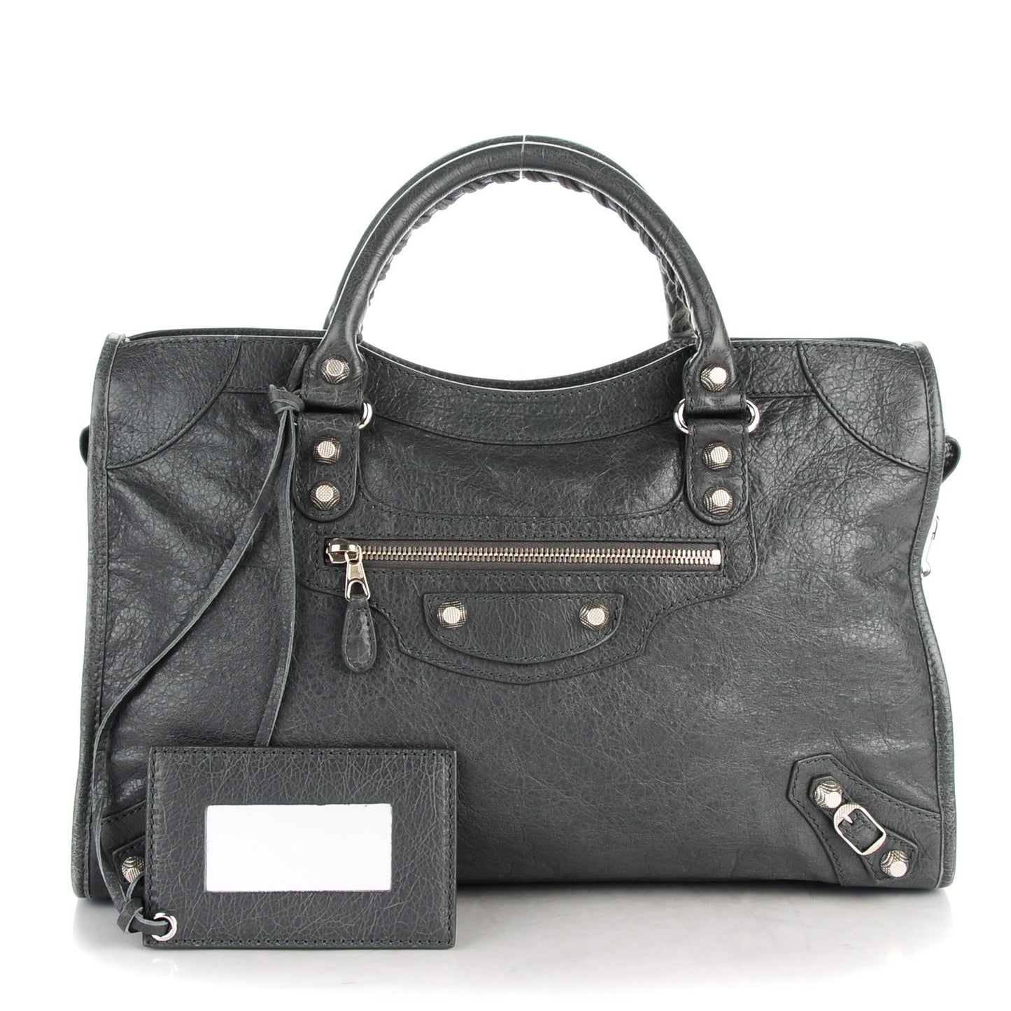 Agneau Giant 12 Silver Hardware City Gris Tarmac