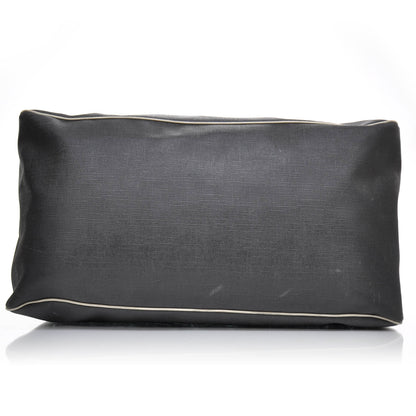 Gucci Coated Canvas Trademark Logo Duffle Bag Black 6 of 9