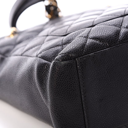 Chanel Caviar Quilted Petit Shopping Tote PST Black 11 of 13