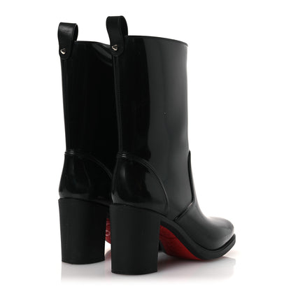 Christian Louboutin Recycled PVC Calfskin Loubirain 70 Boots 37 Black 5 of 11