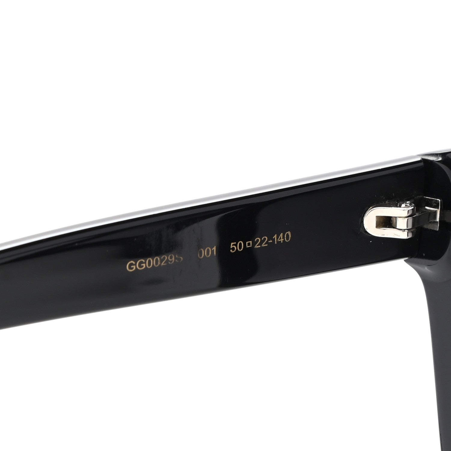 Gucci Acetate Square Frame Sunglasses GG0029SA Black 6 of 9