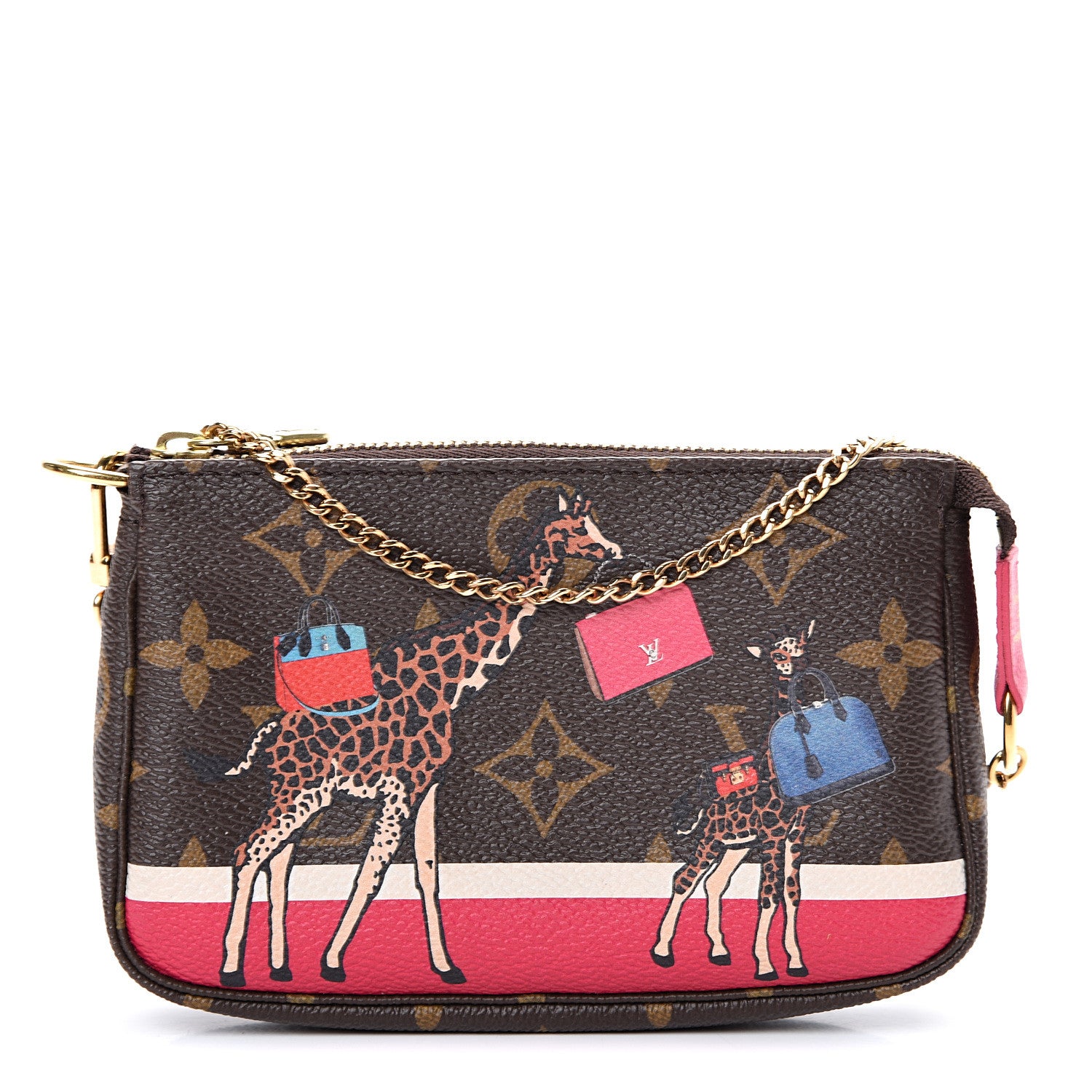 Louis Vuitton Monogram 2017 Christmas Animation Mini Pochette Accessories 1 of 7