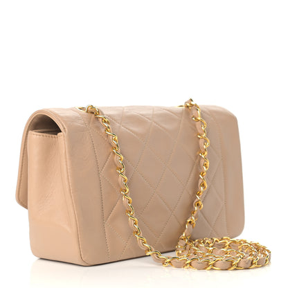 Chanel Lambskin Quilted Small Single Flap Beige 3 of 13