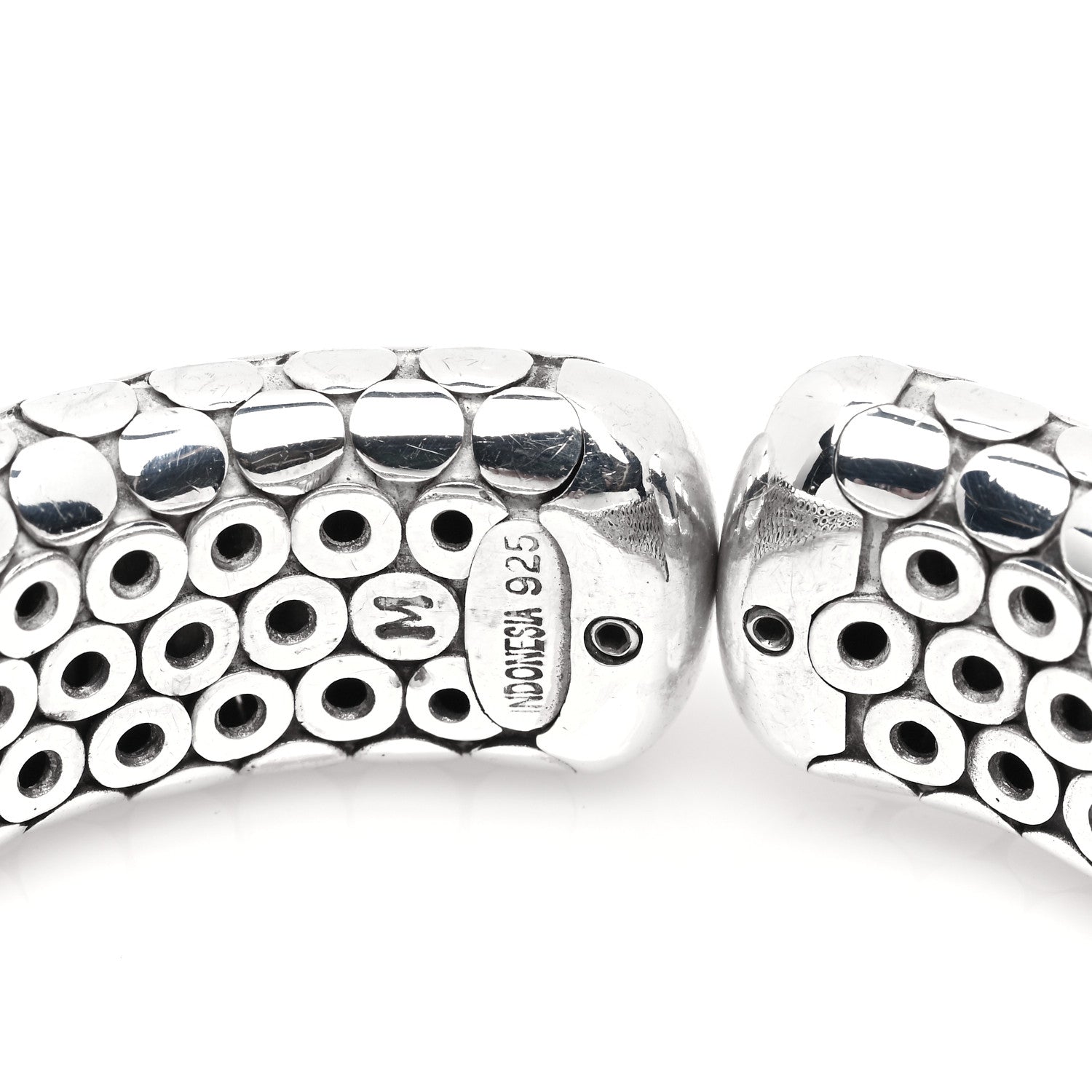 John Hardy Sterling Silver Dot Flex Cuff Bracelet 4 of 5