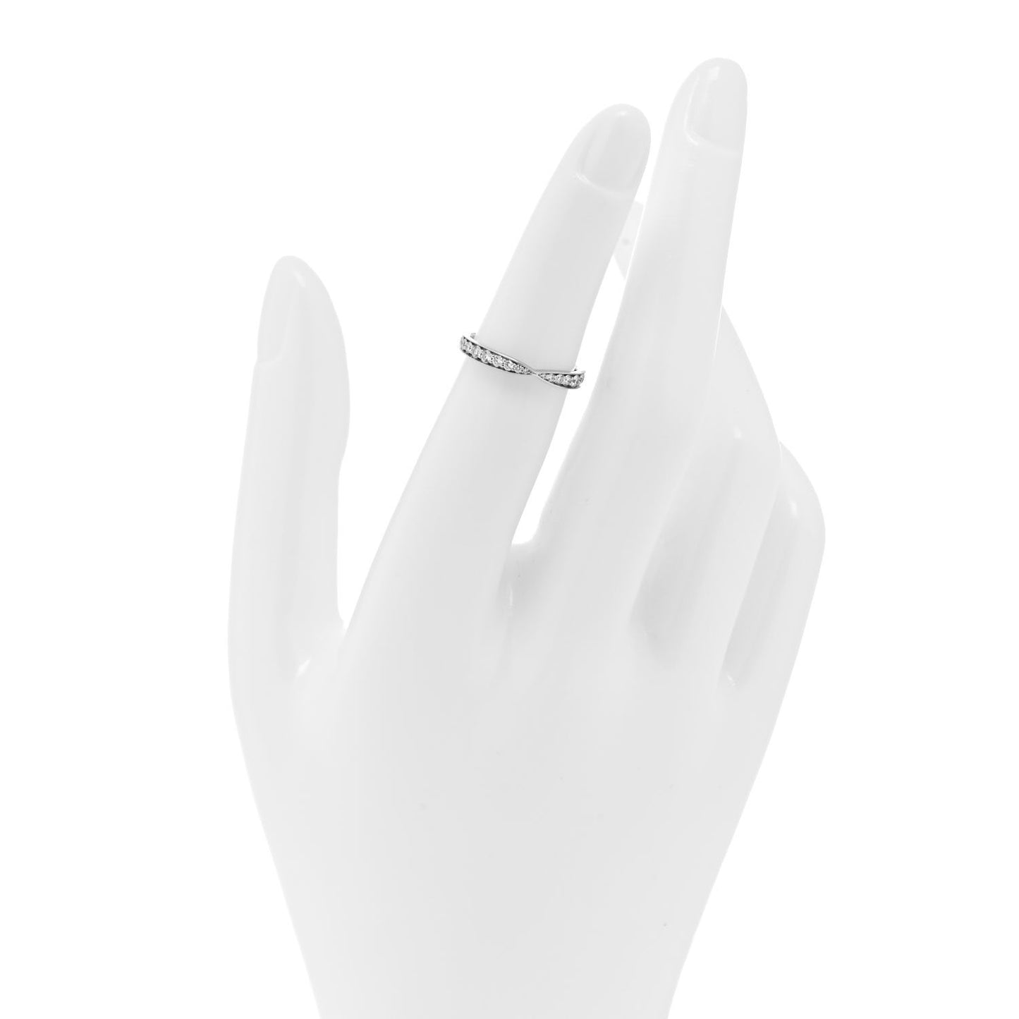 Platinum Diamond Harmony Bead-set Band Ring 48 4.5