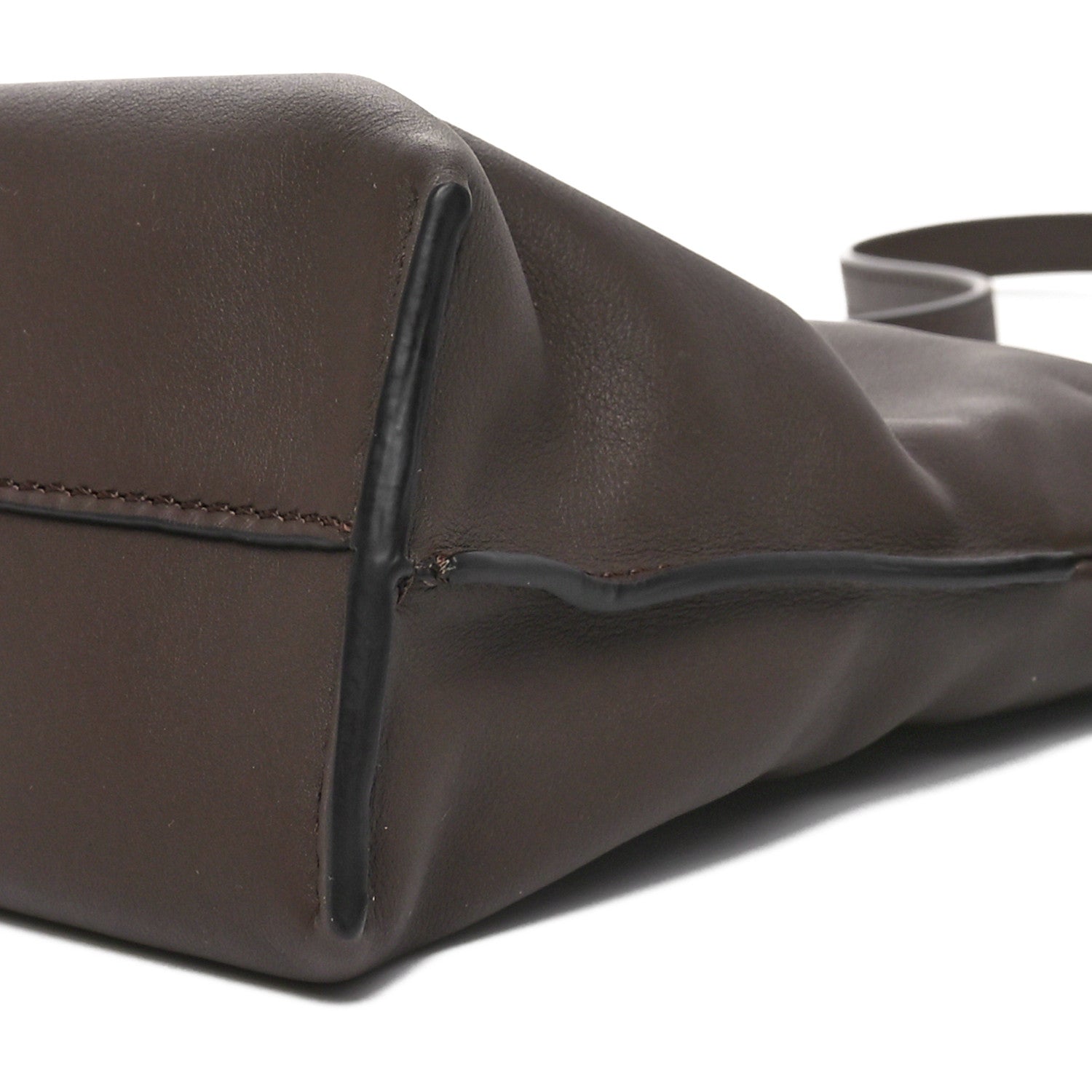 Loewe Calfskin Mini Flamenco Knot Clutch Chocolate 10 of 10