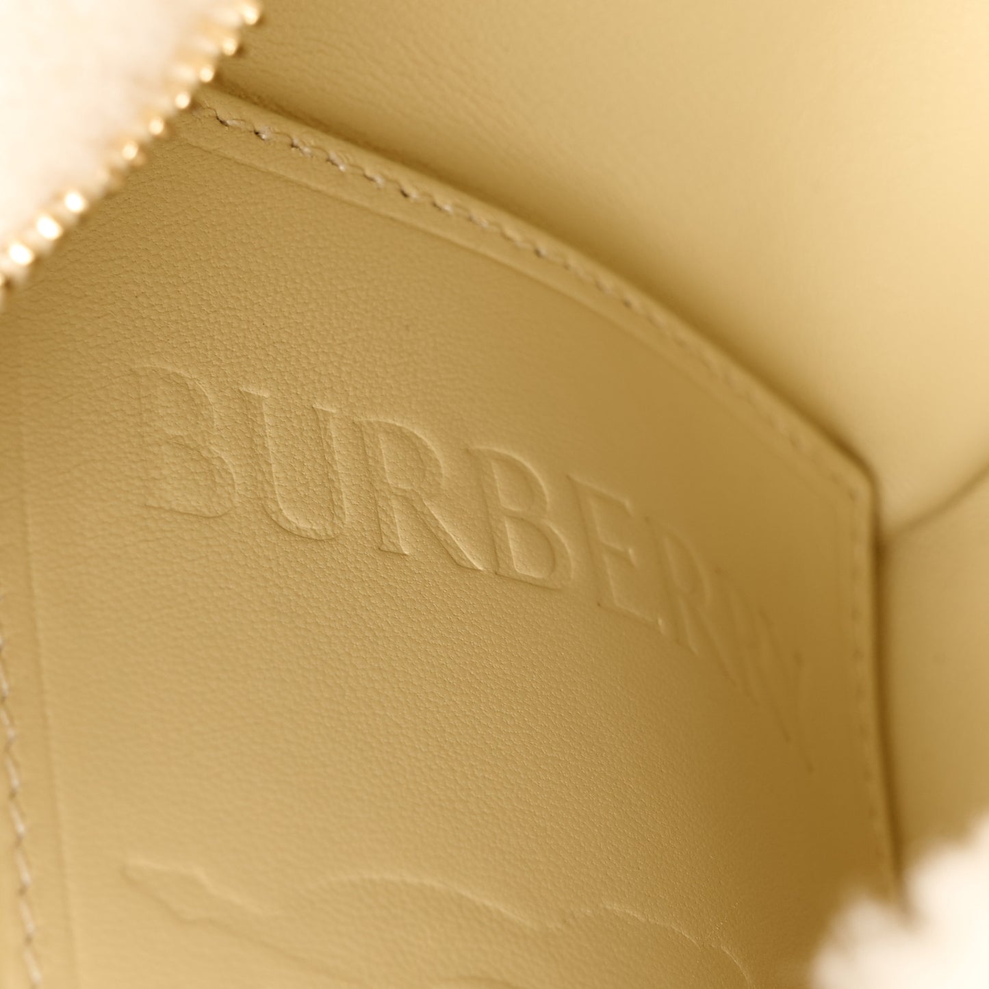 Shearling Peg Micro Duffle Bag Ecru