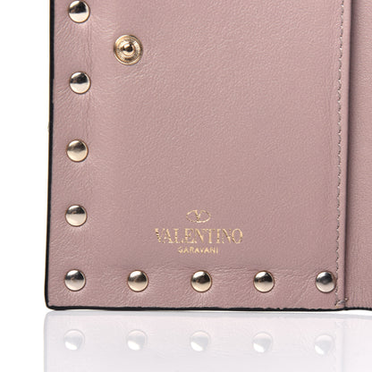 Valentino Garavani Calfskin Rockstud Bi-Fold Wallet Poudre 6 of 13
