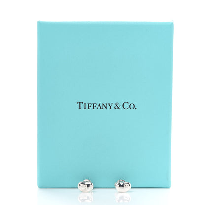 Tiffany Sterling Silver 9mm Elsa Peretti Bean Earrings 5 of 5