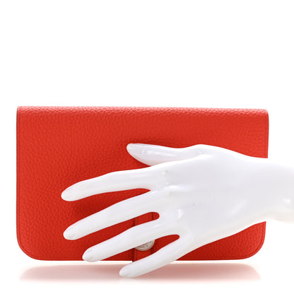 Hermes Togo Dogon Duo Wallet Capucine 2 of 9