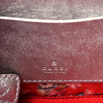 Gucci Laminated Nappa Web Trapuntata Mini GG Shoulder Bag Argento 6 of 10