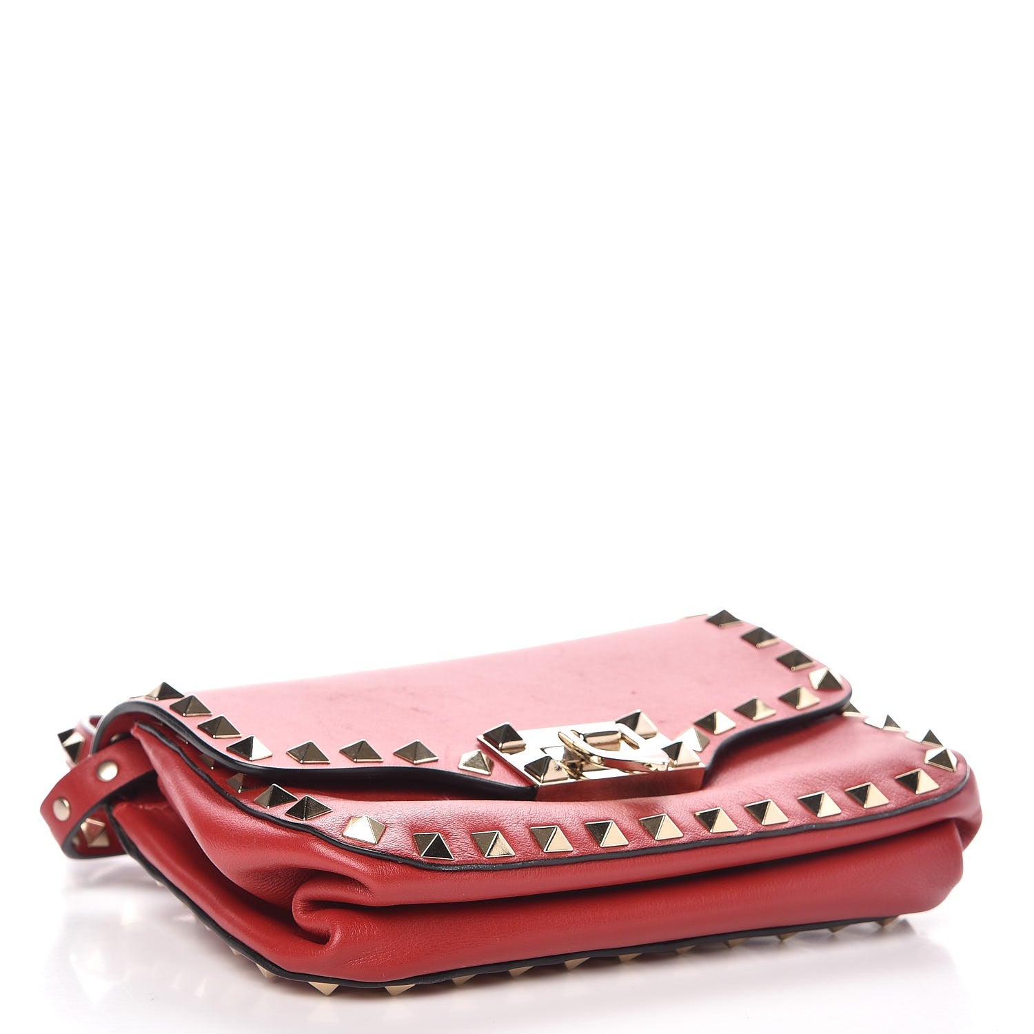 Saint Laurent VALENTINO Vitello Rockstud Mini Crossbody Bag Red 4 of 6