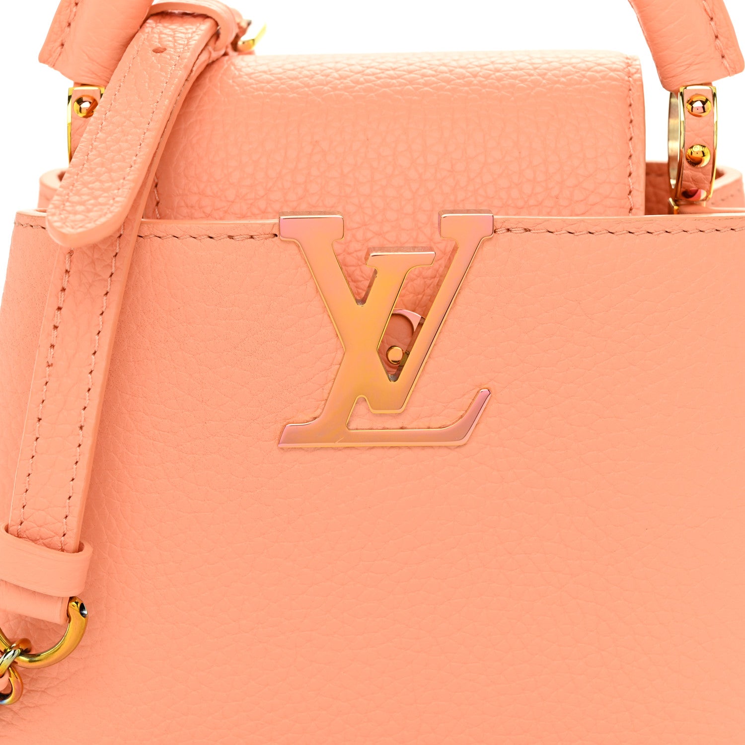 Louis Vuitton Taurillon Mini Capucines Abricot 7 of 11