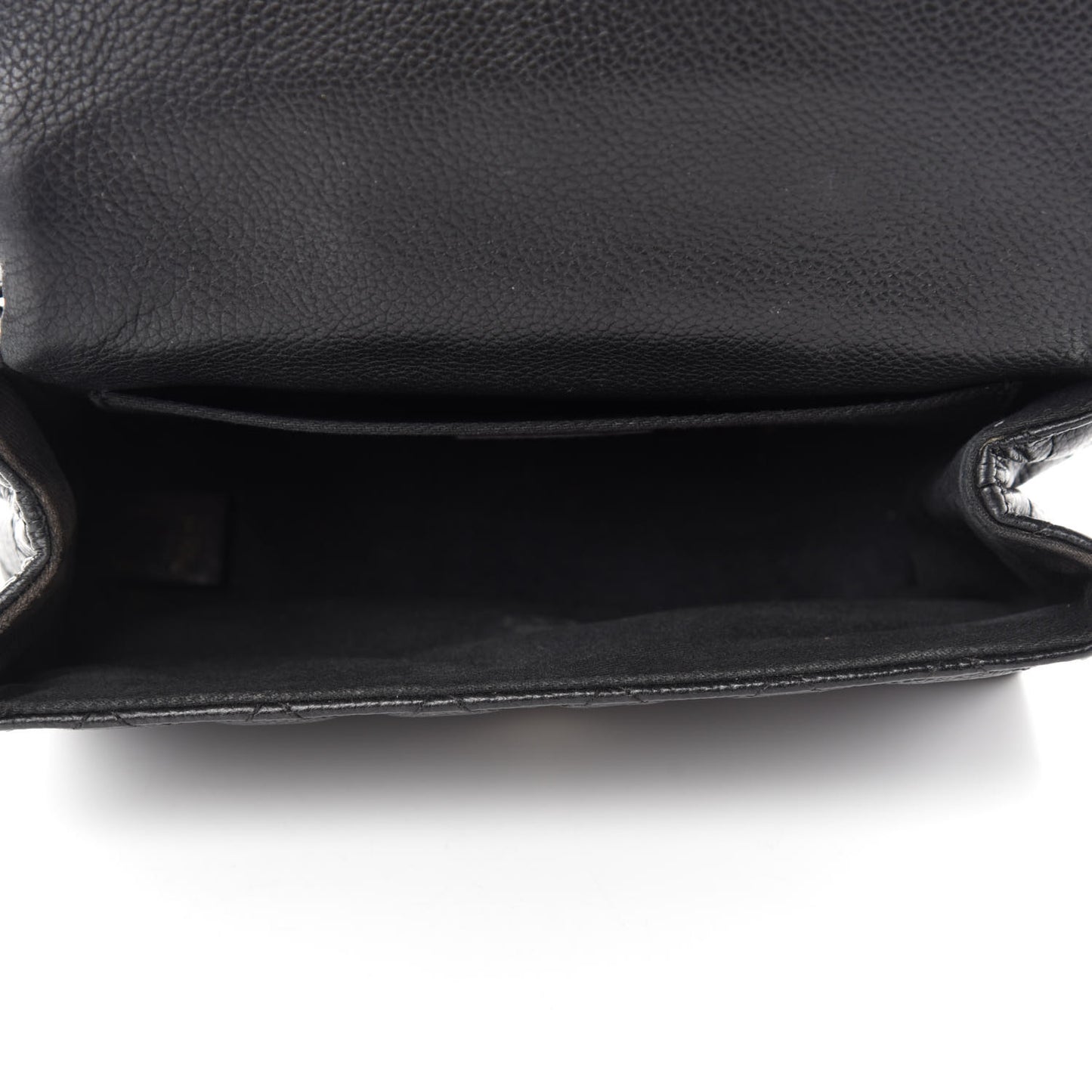 Grained Calfskin Quilted 2.55 Reissue Flap Belt Bag Clutch Black