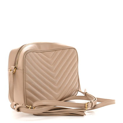 Saint Laurent Calfskin Matelasse Monogram Lou Camera Bag Dark Beige 3 of 16