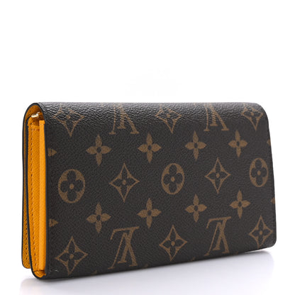 Louis Vuitton Monogram 2022 Christmas Animation Sarah Wallet Yellow 3 of 6