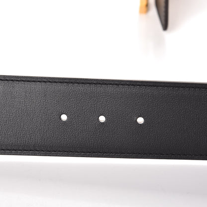 Hermes Chamonix Epsom 42mm Constance H Belt 80 Black Gold 4 of 7