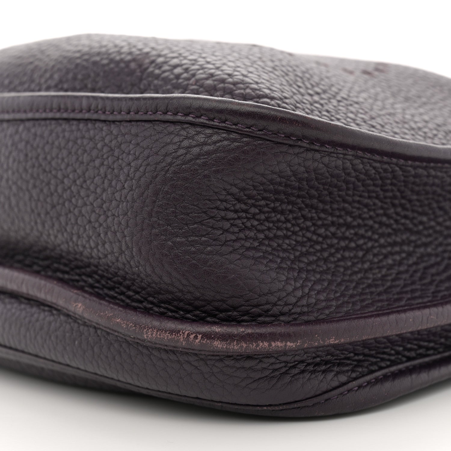 Hermes Taurillon Clemence Evelyne III PM Raisin 10 of 11