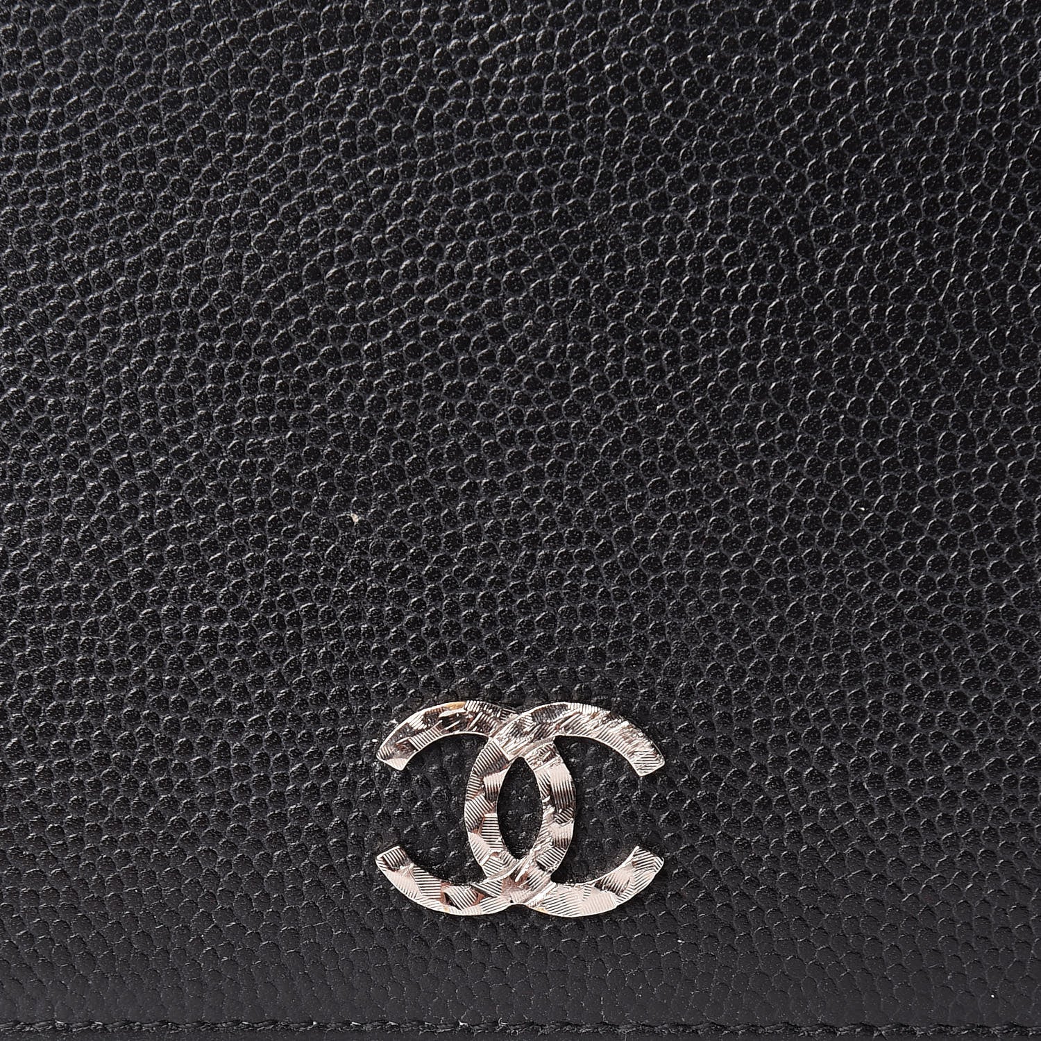 Chanel Caviar Sevruga Yen Wallet Black 8 of 8