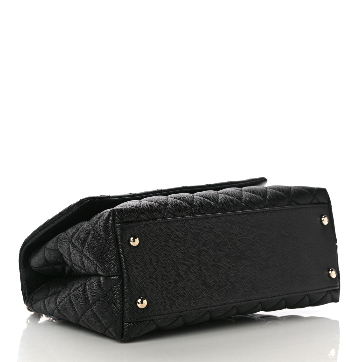 Chanel Caviar Quilted Small Coco Handle Flap Black 4 of 11