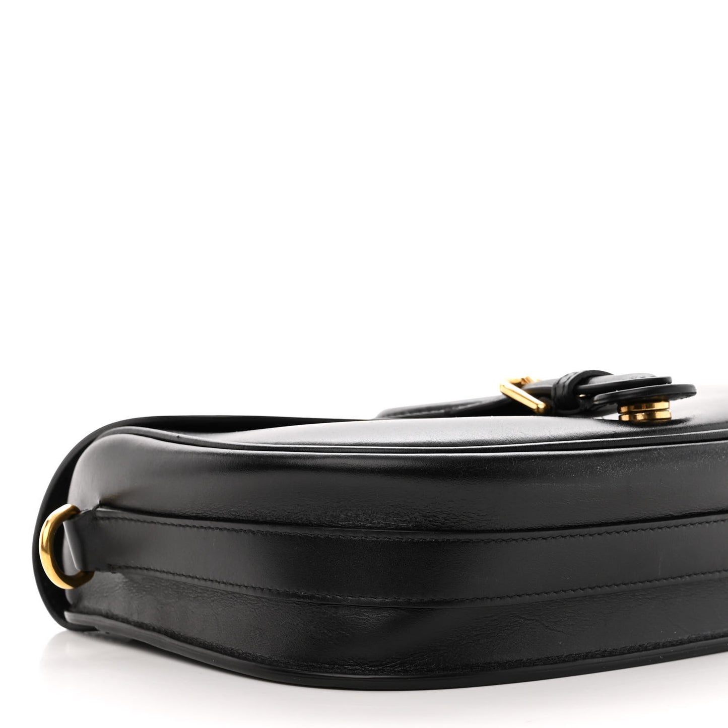 Box Calfskin Medium Bobby Flap Black