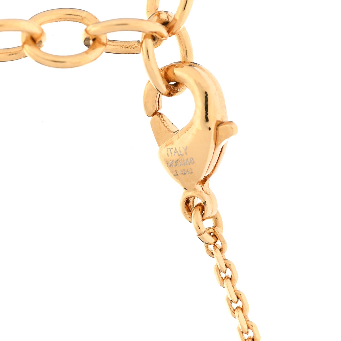 Metal Crystal Petite Louis Necklace Gold